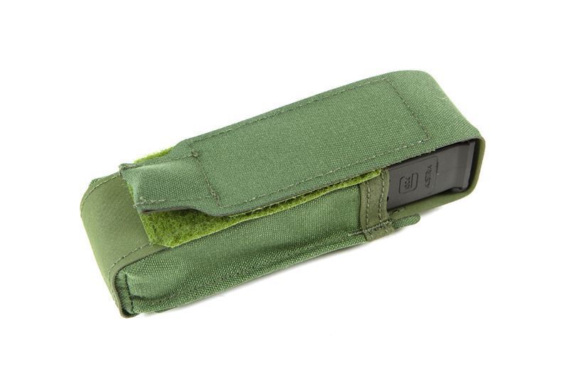 Blue Force Gear-Single Pistol mag Pouch Classic style w/ flap (fits lights multitools) OD Green - Blue Force Gear