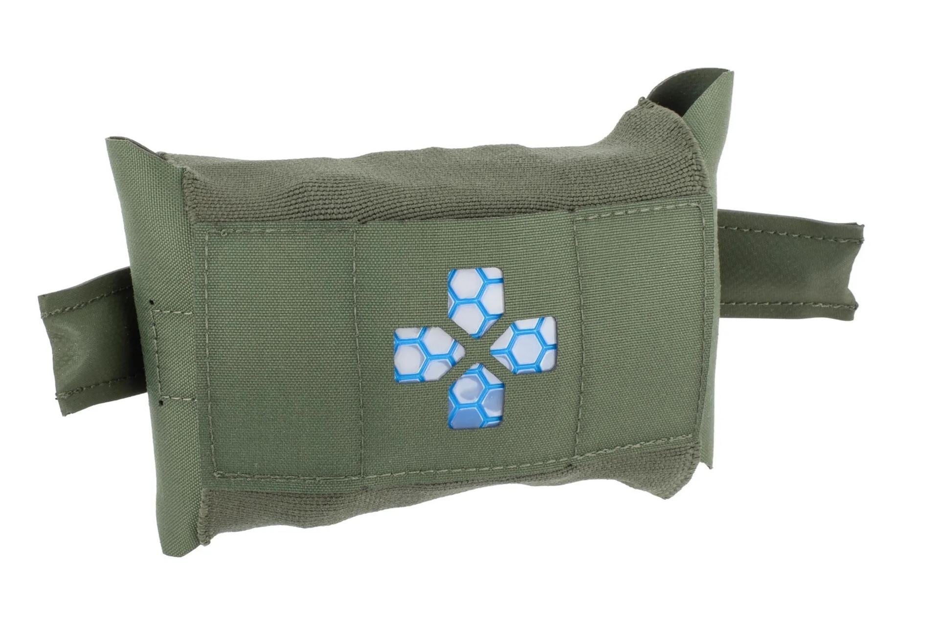 Blue Force Gear Micro Trauma Kit NOW! MOLLE Mounted Helium Whisper Empty (no medical contents) OD Green - Blue Force Gear