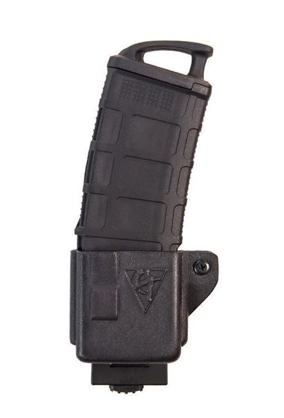 Picture of CompTac AR 223 Mag Pouch with Push Button Lock Mount -Black - LSC (Right Hand Shooter)