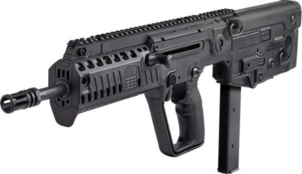 Picture of IWI TAVOR X95 Bullpup Rifle 9MM Luger 16.5" Barrel RH 32rd BUIS Flattop Black