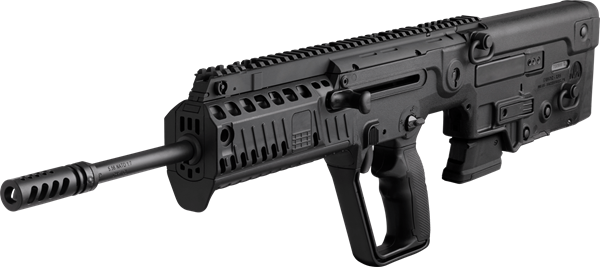 Picture of IWI TAVOR X95 CA Compliant Bullpup Rifle 5.56 Nato 18" Barrel RH 10rd BUIS Flattop Black