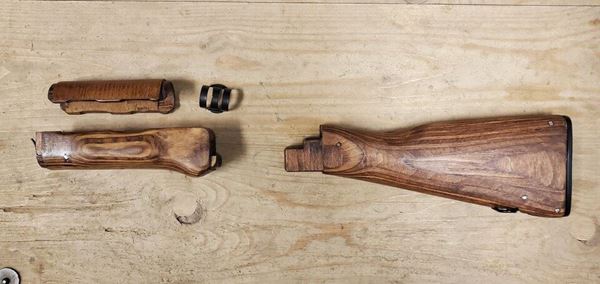 Picture of New WBP Laminate AK Wood Stock Set with Trapdoor Buttstock