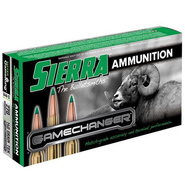Picture of Sierra Bullets  Game Changer, 270 Winchester, 140 GR TGK, 20rd pack