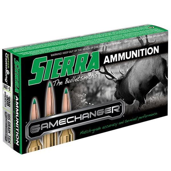 Picture of Sierra Bullets  Game Changer, 308 Winchester, 165 GR TGK, 20rd pack