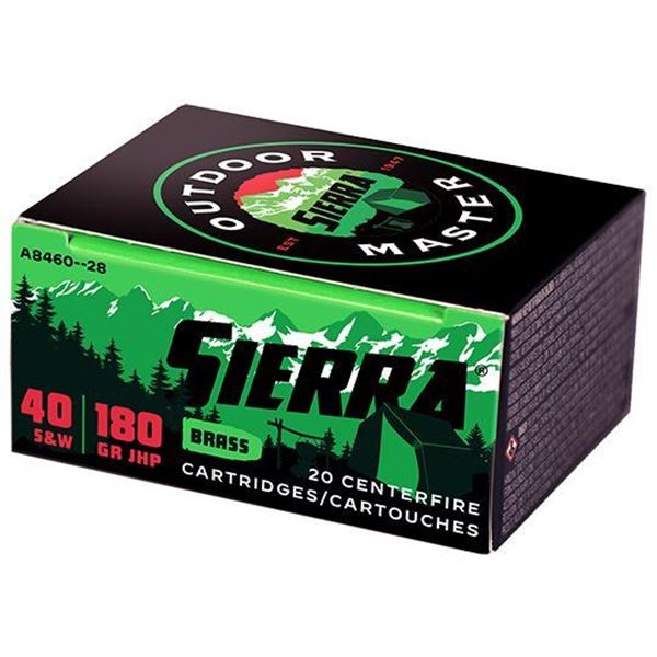 Picture of Sierra Bullets  Outdoor Master, 40 S&W, 180 GR JHP Spotsmaster, 20rd pack