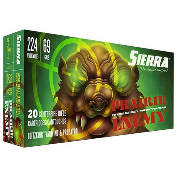 Picture of Sierra Bullets  Prairie Enemy, 224 Valkyrie 69 GR BlitzKing, 20rd pack