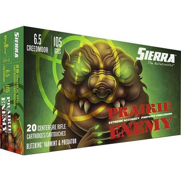 Picture of Sierra Bullets  Prairie Enemy, 6.5 Creedmoor, 105 GR, 20rd pack