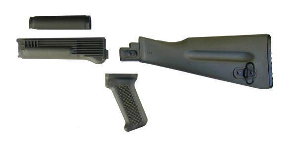 Picture of Arsenal 4 Piece OD Green Warsaw Length Mil Spec Buttstock Set for Stamped Receivers