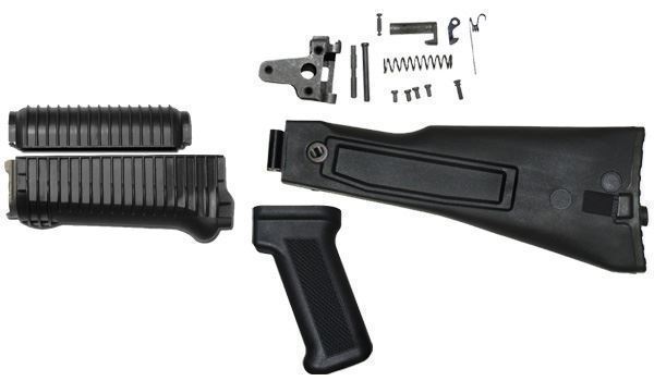 Picture of Arsenal Black Polymer Folder with Trunnion and Hinge Mechanism Hardware