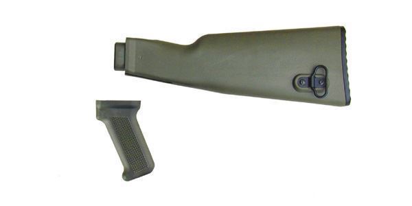 Picture of Arsenal OD Green NATO Length Buttstock and Pistol Grip for Milled Receivers