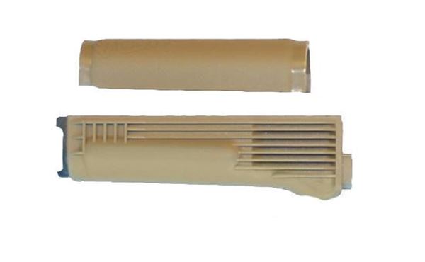 Picture of Arsenal Desert Sand Polymer Handguard Set with Stainless Steel Heat Shield for Stamped Receivers