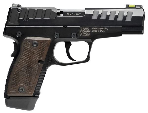 Picture of Kel-Tec P15 Striker Fired Polymer Frame Compact 9mm Pistol Walnut Grips