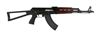 Picture of Zastava ZPAPM70 Semi-Auto AK47 Rifle 7.62x39 Blood Red Handguard Fixed Triangle Stock 30rds