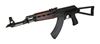 Picture of Zastava ZPAPM70 Semi-Auto AK47 Rifle 7.62x39 Blood Red Handguard Fixed Triangle Stock 30rds