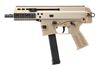 Picture of B&T APC9 PRO Semi-Auto 9mm Pistol 7" Barrel 33rd Glock Mag Coyote Tan