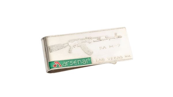 Picture of Arsenal .925 Pure Silver Money Clip with Arsenal Logo