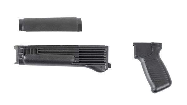 Picture of Arsenal Black Polymer Handguard and SAW Style Pistol Grip Set for Milled Receiver