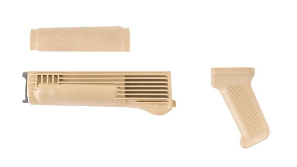 Picture of Arsenal Desert Sand Polymer Handguard and Pistol Grip Set for Milled Receiver