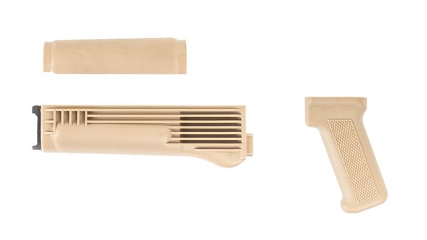 Picture of Arsenal Desert Sand Polymer Handguard and Pistol Grip Set for Stamped Receiver