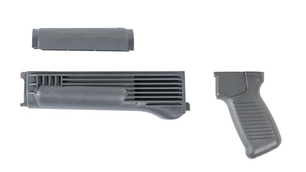 Picture of Arsenal Gray Polymer Handguard and SAW Style Pistol Grip Set for Milled Receiver