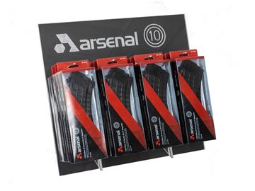 Picture of Arsenal Circle 10 7.62x39mm Black 30 Round Magazine Box of 40 With Display Stand