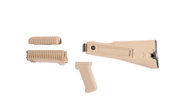 Picture of Arsenal US 4 Piece Desert Sand Left Side Folding Buttstock & Handguard Set Stamped Receivers