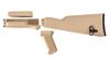 Picture of Arsenal Desert Sand Polymer Stock Set with Stainless Steel Heat Shield for Milled Receivers