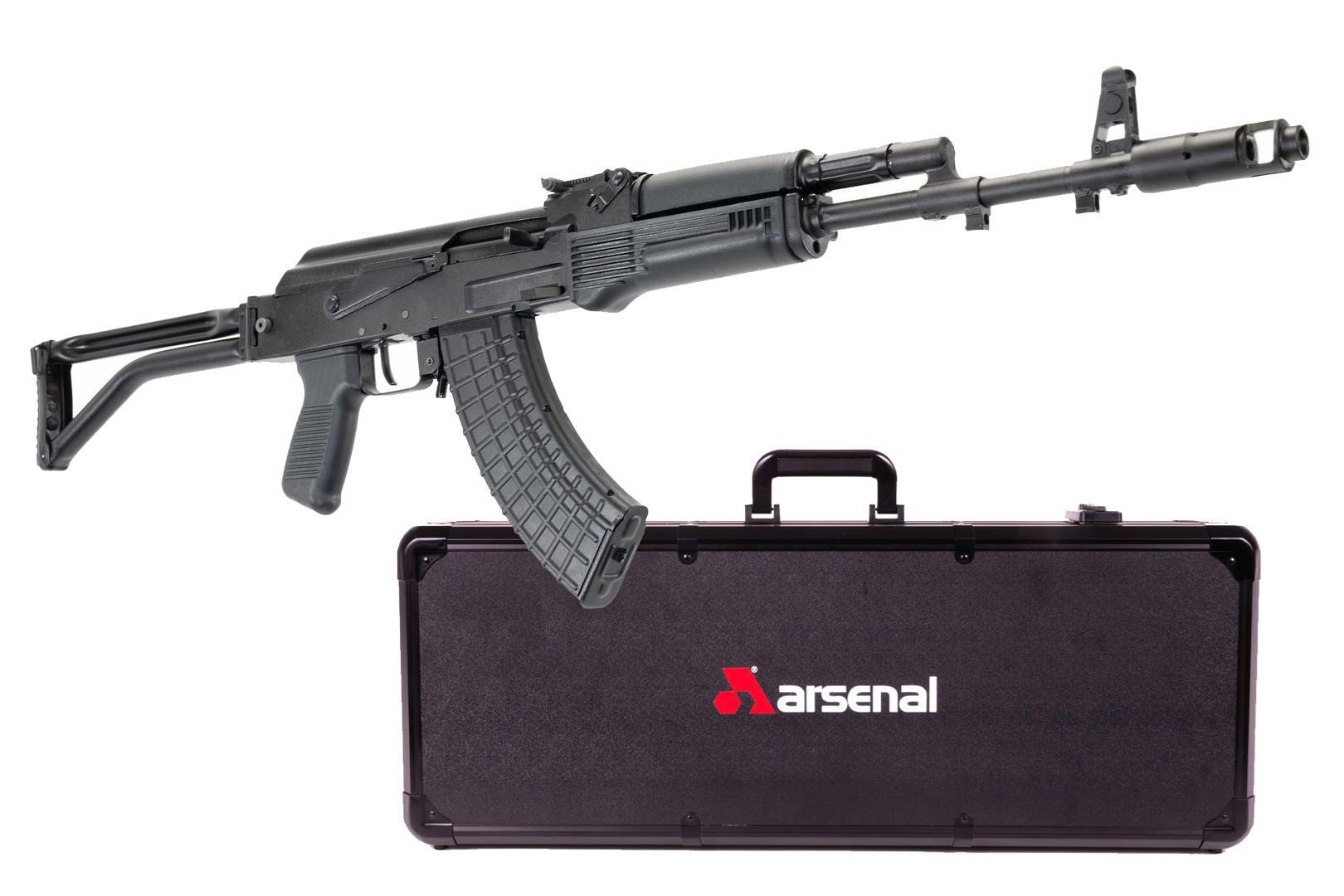 Arsenal SAM7SF 7.62x39 AK-47 Black Rifle with Hard Case CNC Foam TSA Locks