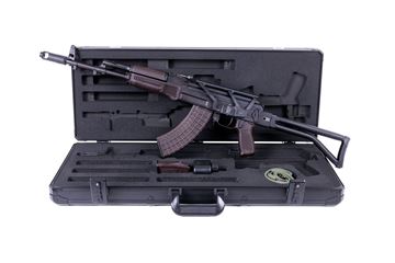 Picture of Arsenal SAM7SF Plum Bulgarian Side Folder AK47 Package 30rd Mag SM-13 Rail Custom Hard Case