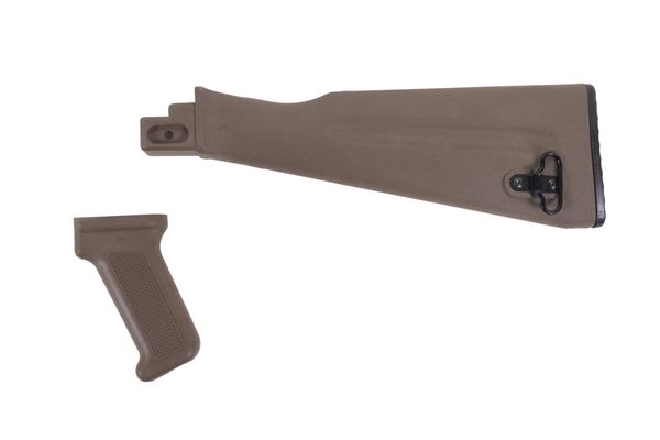 Picture of Arsenal AK47 / AK74 NATO Length FDE Buttstock Set for Stamped Receivers