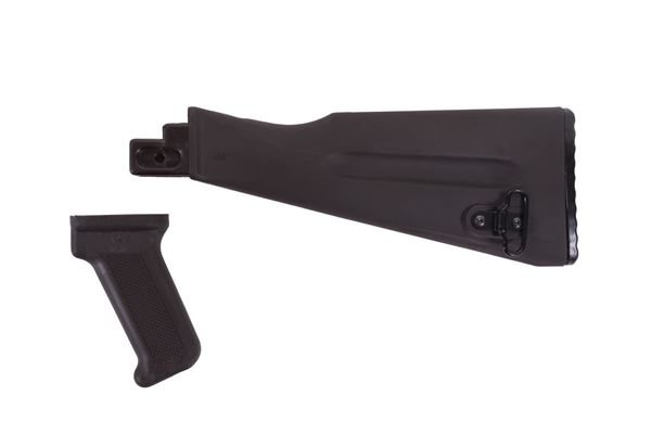 Picture of Arsenal AK47 / AK74 Warsaw Length Plum Buttstock and Pistol Grip Set for Stamped Receivers