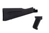 Picture of Arsenal AK47 / AK74 Warsaw Length Black Buttstock and Pistol Grip Set for Stamped Receivers