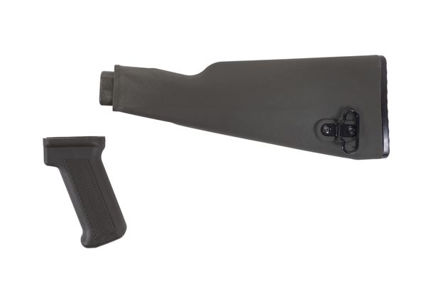 Picture of Arsenal OD Green Intermediate Length Buttstock and Pistol Grip for Milled Receivers