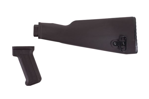 Picture of Arsenal Intermediate Length Plum Buttstock and Pistol Grip Set for Milled Receivers