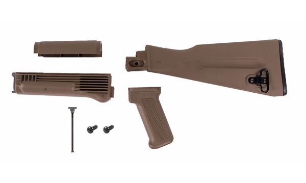 Picture of Arsenal FDE Left Side Folding Warsaw Length Stock Set for Stamped Receivers with Hardware