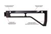 Picture of Arsenal Side Folding Stock Assembly Machined Hard Anodized Aluminum