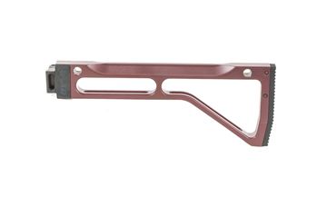 Picture of Arsenal Side Folding Plum Stock Assembly Machined Hard Anodized Aluminum