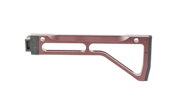 Picture of Arsenal Side Folding Plum Stock Assembly Machined Hard Anodized Aluminum