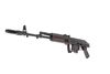 Arsenal SAM7SF 7.62x39mm Semi-Auto AK-47 Rifle with Aluminum Side Folding Stock and Arsenal Hard Case Plum
